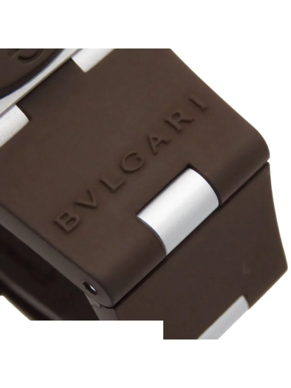 Bvlgari Aluminum Brown Titanium Rubber GMT Fender Watch Automatic